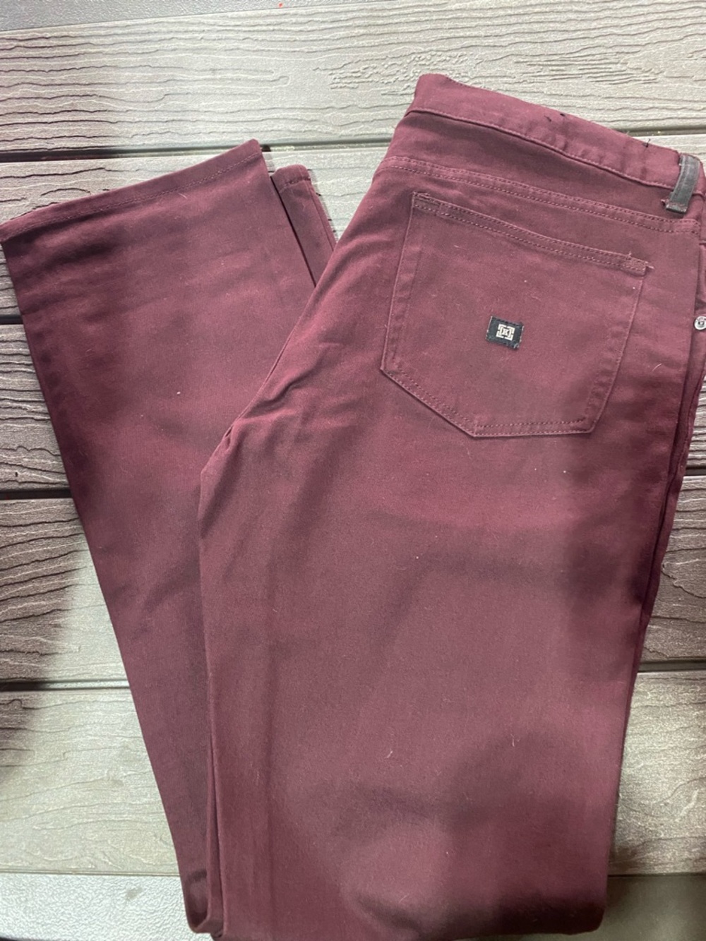KR3W Maroon Cotton Casual Pants